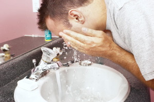 rinsing